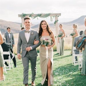 Revelry bridesmaid dress (silver sage)